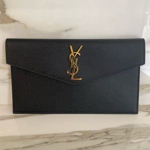 Saint Laurent clutch pouch leather